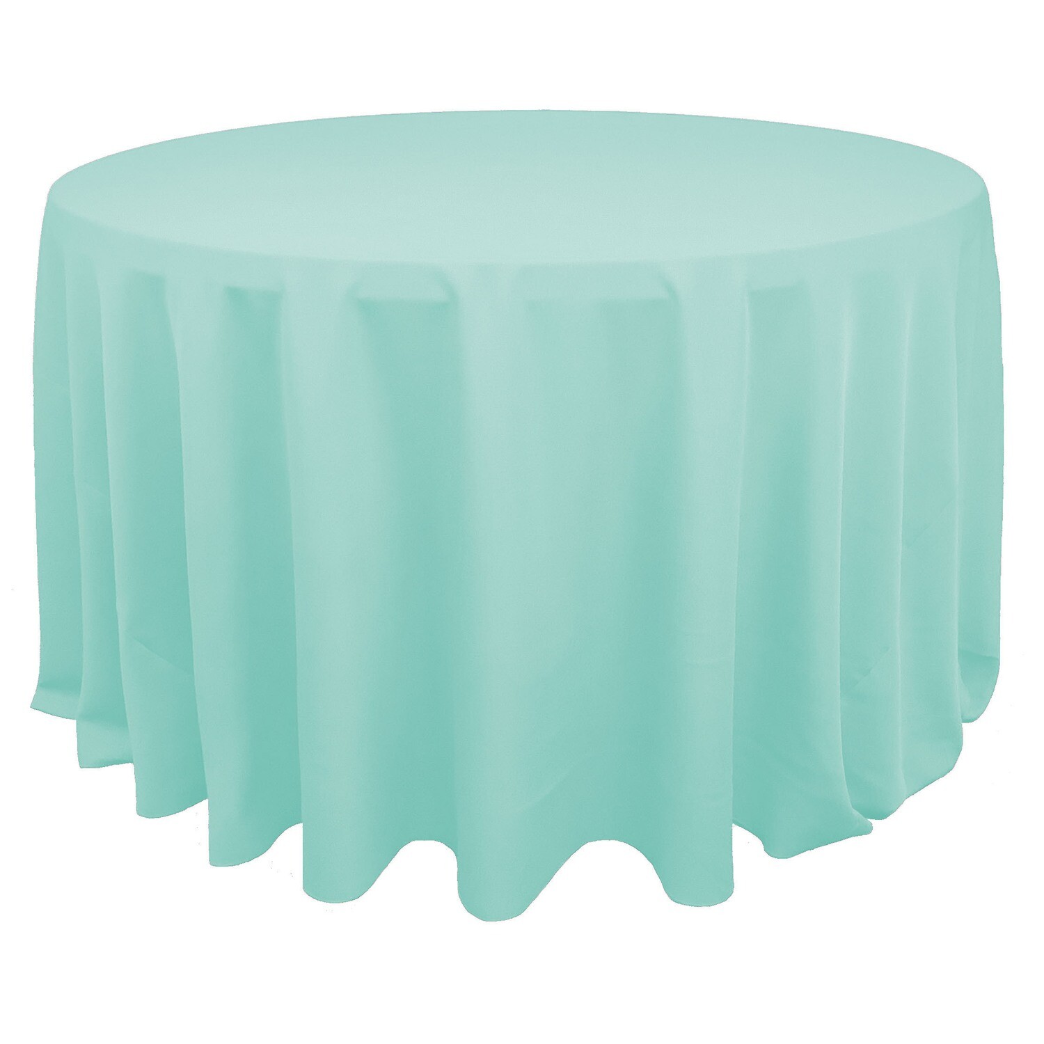 Ice Mint Blue Polyester Linens