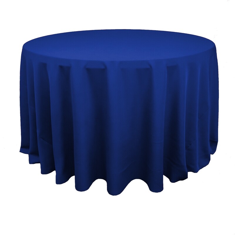 Royal Blue Polyester Linens