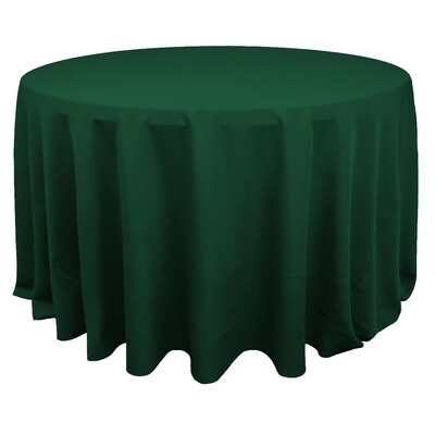 Kelly Green Polyester Linens
