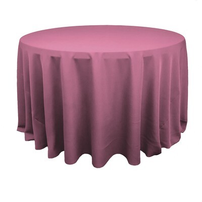 Dusty Rose/Mauve Polyester Linens