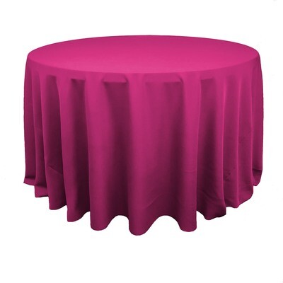 Fuchsia Polyester Linens