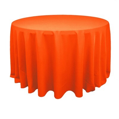 Neon Orange Polyester Linens