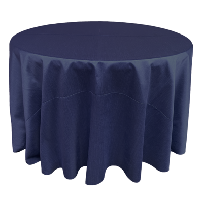 Navy Blue Shantung Linens