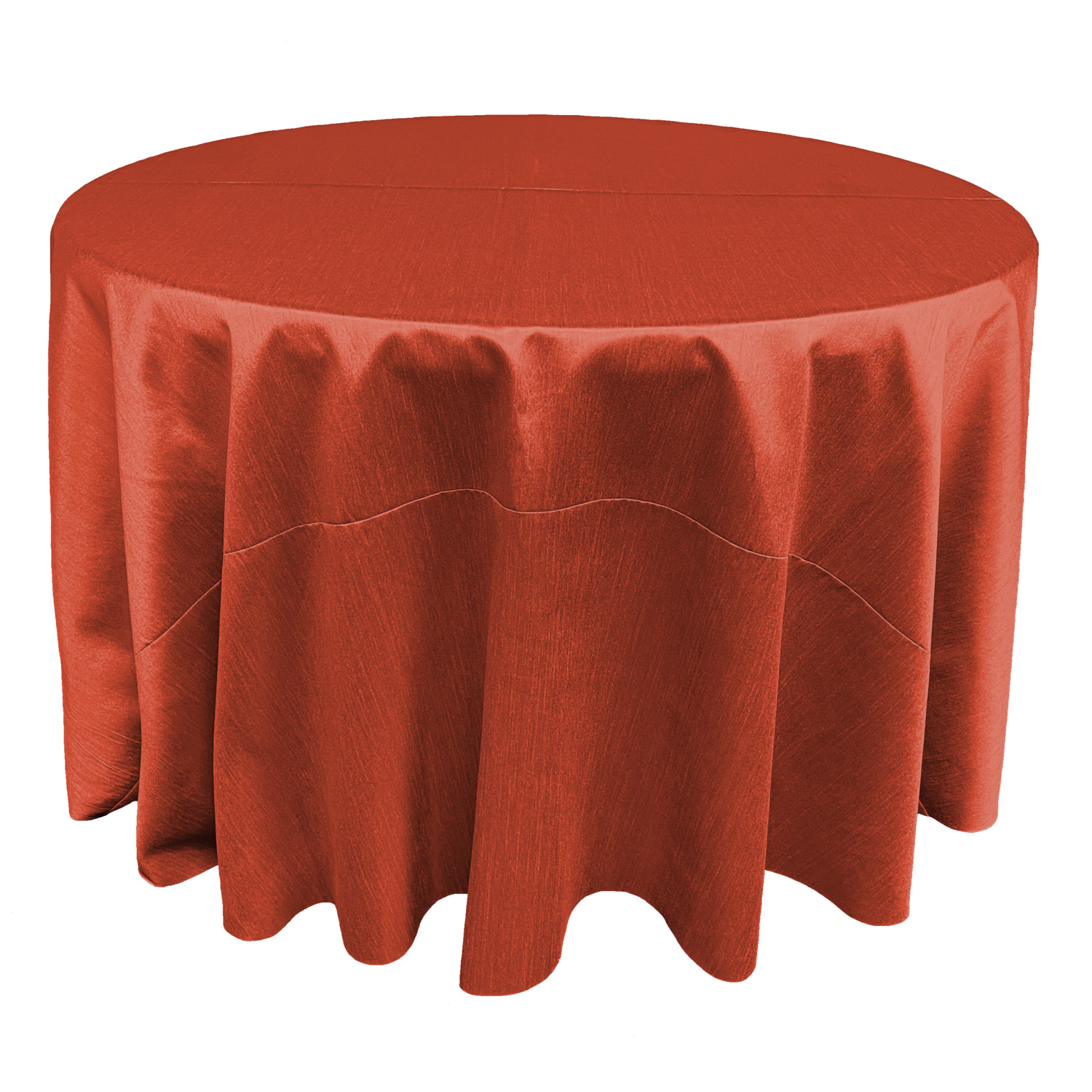 Burnt Orange Shantung Linens