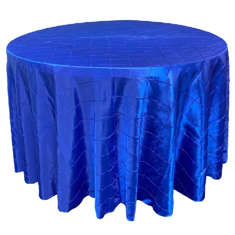 Royal Blue Pintuck Linens