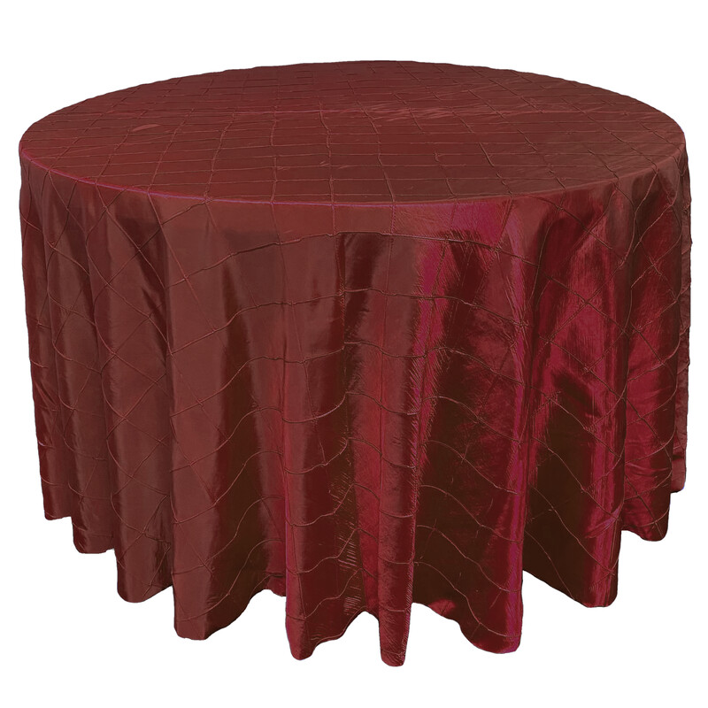 Burgundy Pintuck Linens