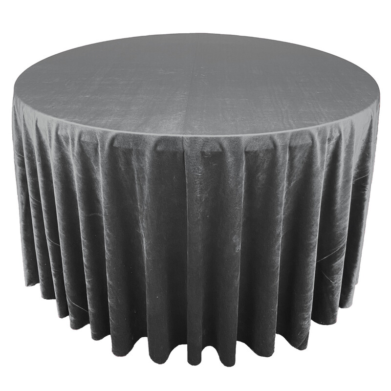 Charcoal Premium Velvet Linens