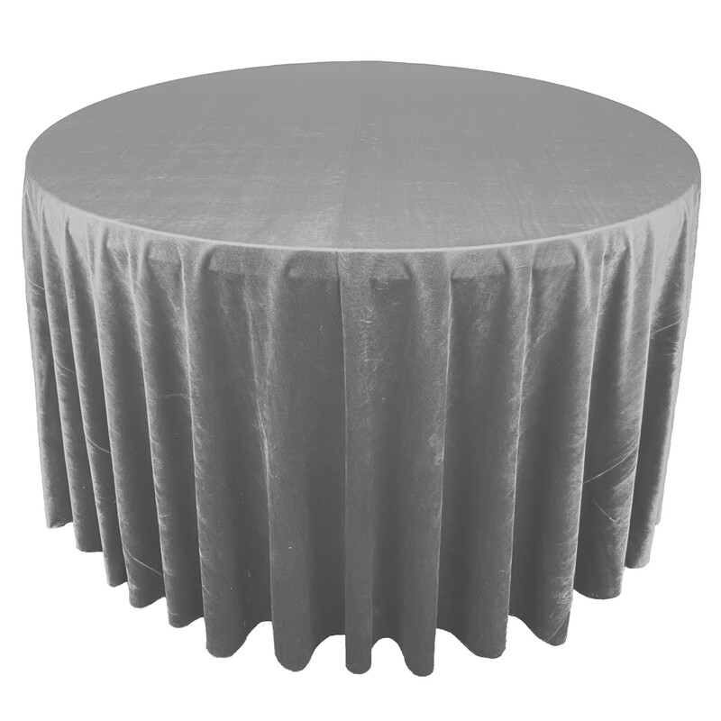 Silver Premium Velvet Linens