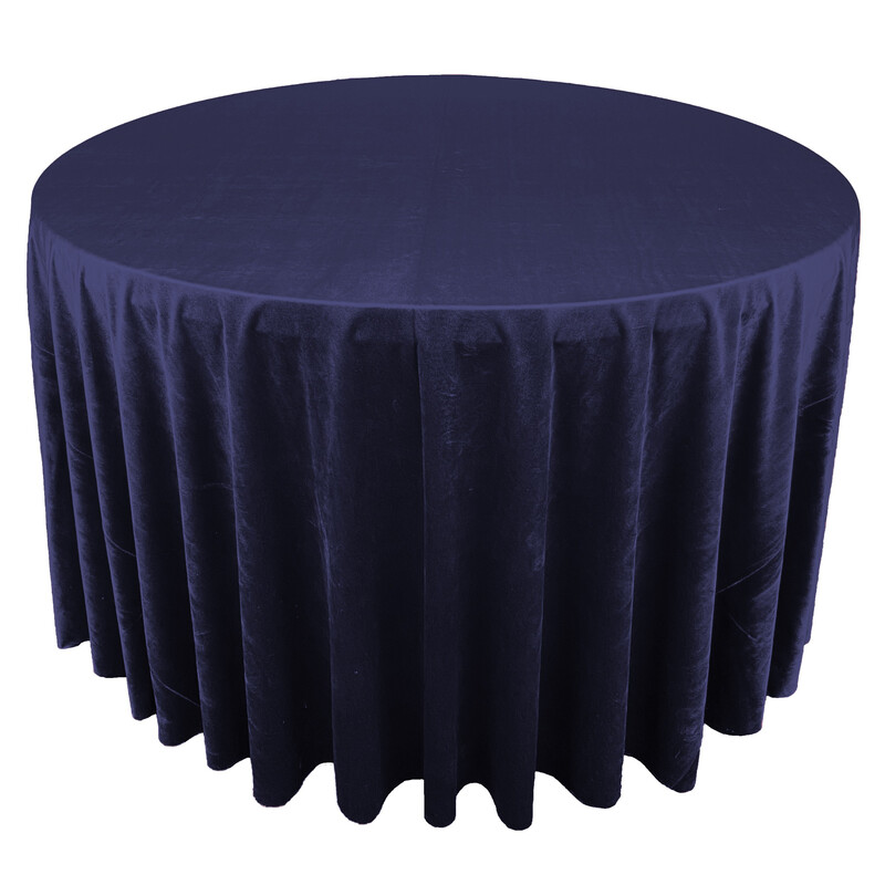Navy Blue Premium Velvet Linens