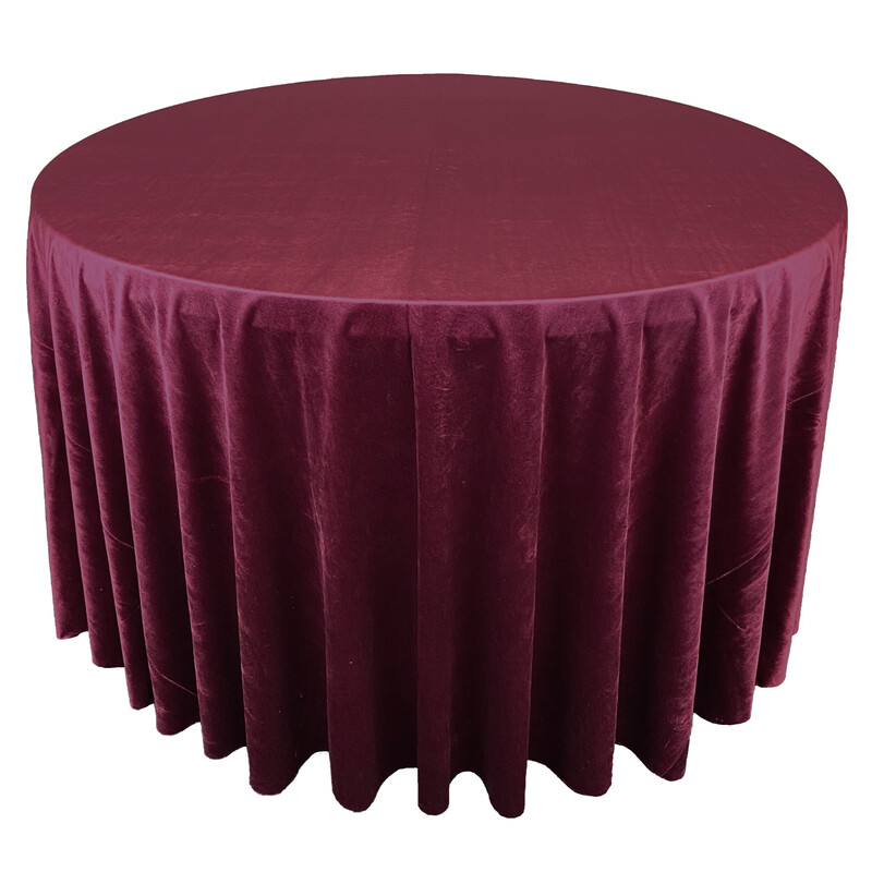 Burgundy Premium Velvet Linens
