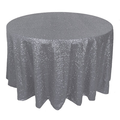 Silver Glitz Sequin Linens