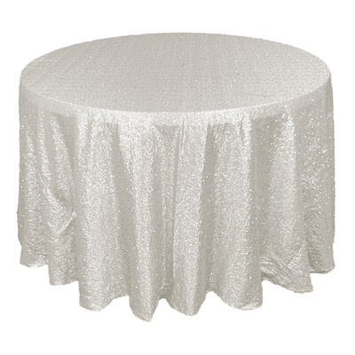 Ivory Sequin Linens