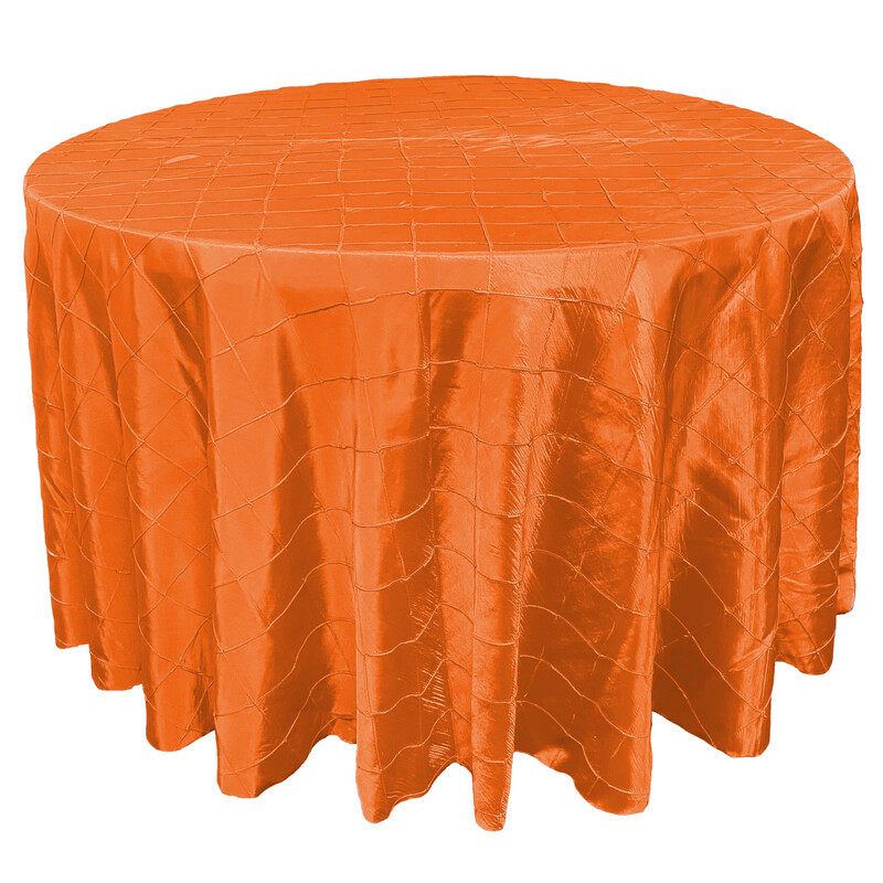 Orange Pintuck Linens