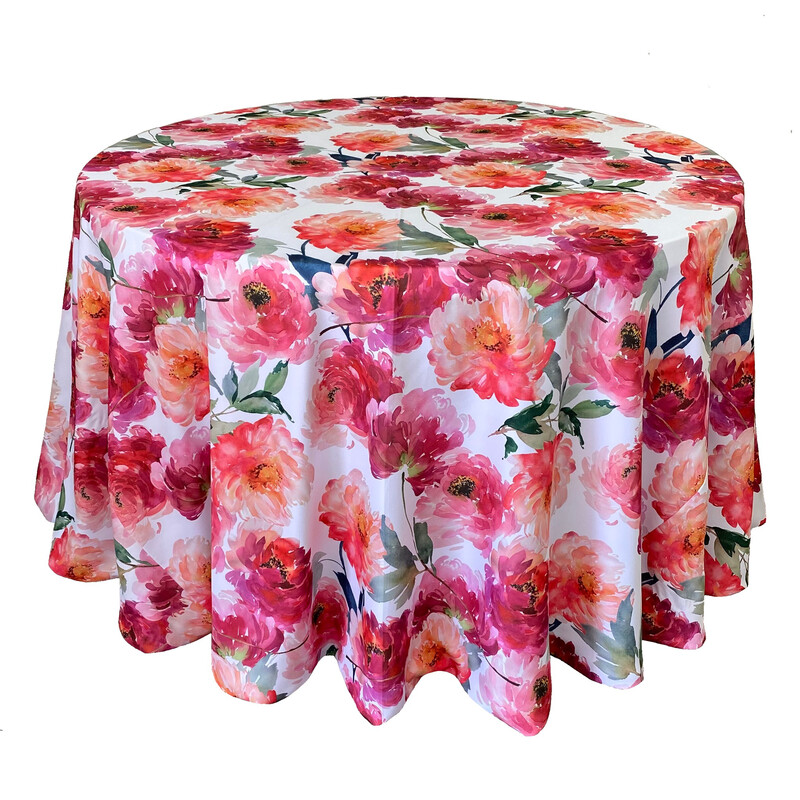 Modern Spring Floral Linens