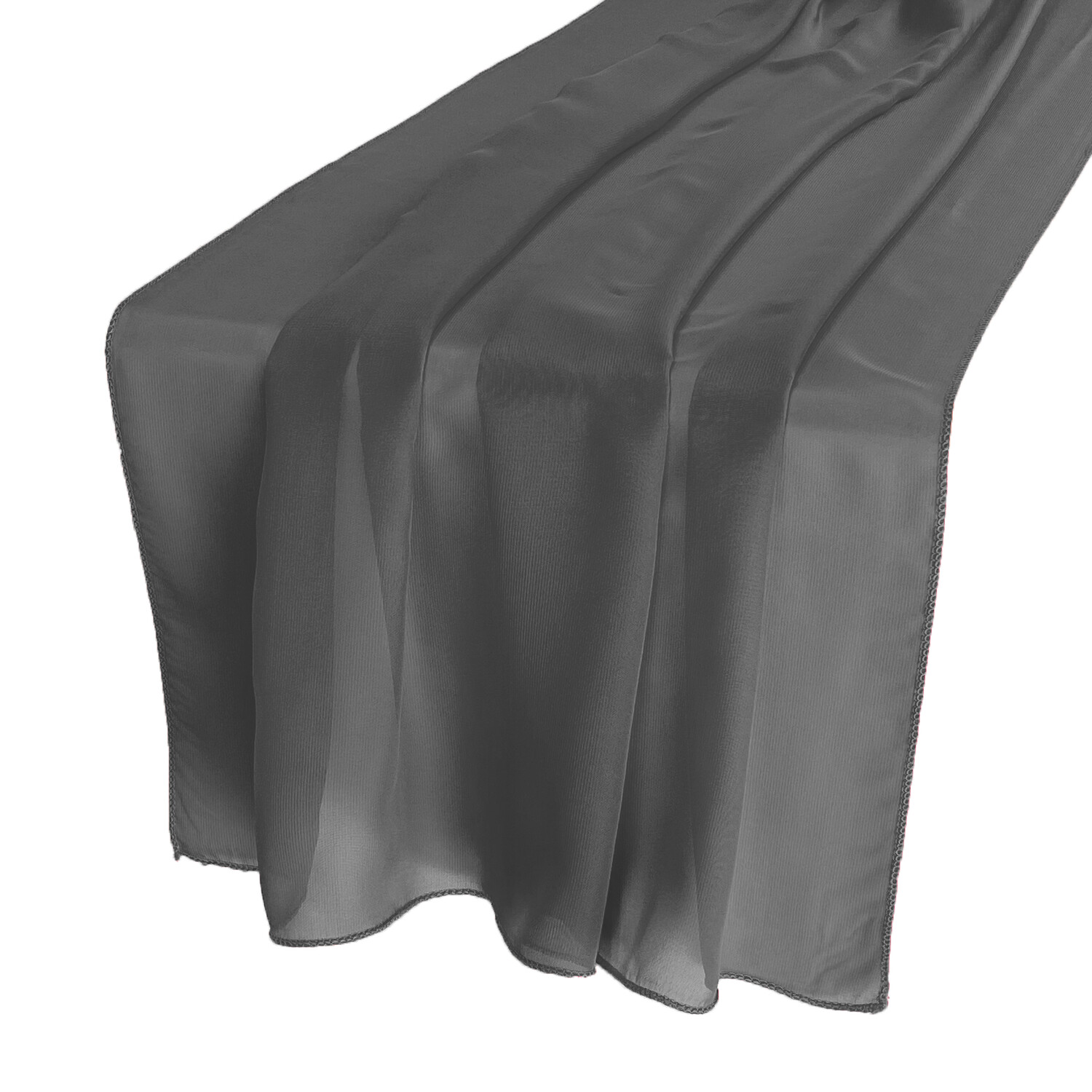 Pewter Chiffon Table Runners