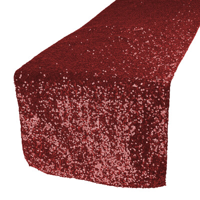 Apple Red Sequin Table Runners
