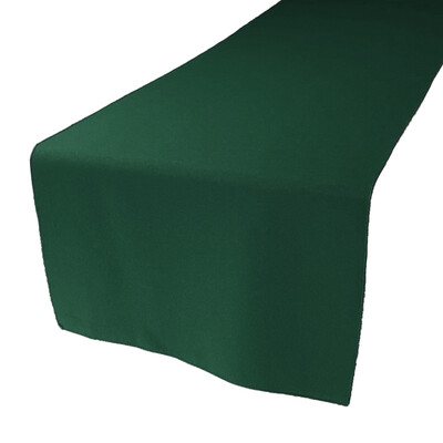 Kelly Green Polyester Table Runners