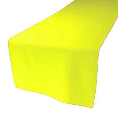 Neon Yellow Polyester Table Runners