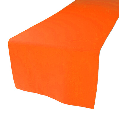 Neon Orange Polyester Table Runners