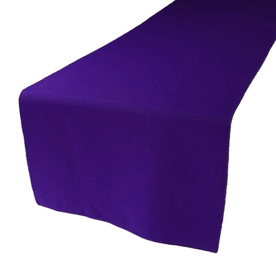 Royal Purple Polyester Table Runners