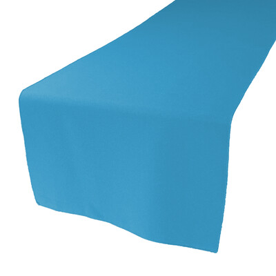 Turquoise Polyester Table Runners