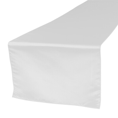 White Lamour Table Runners