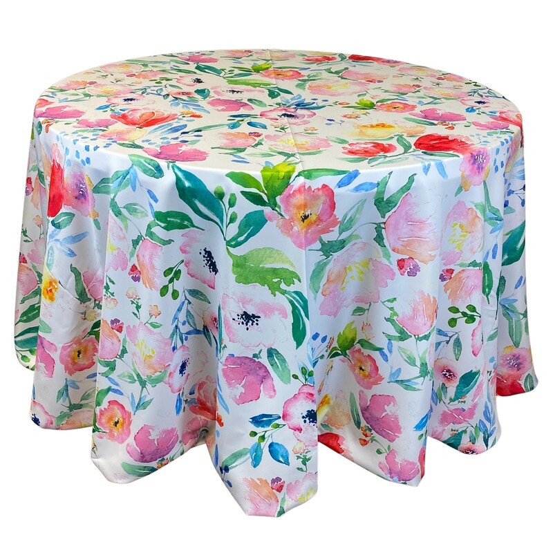 Watercolor Garden Floral Linens