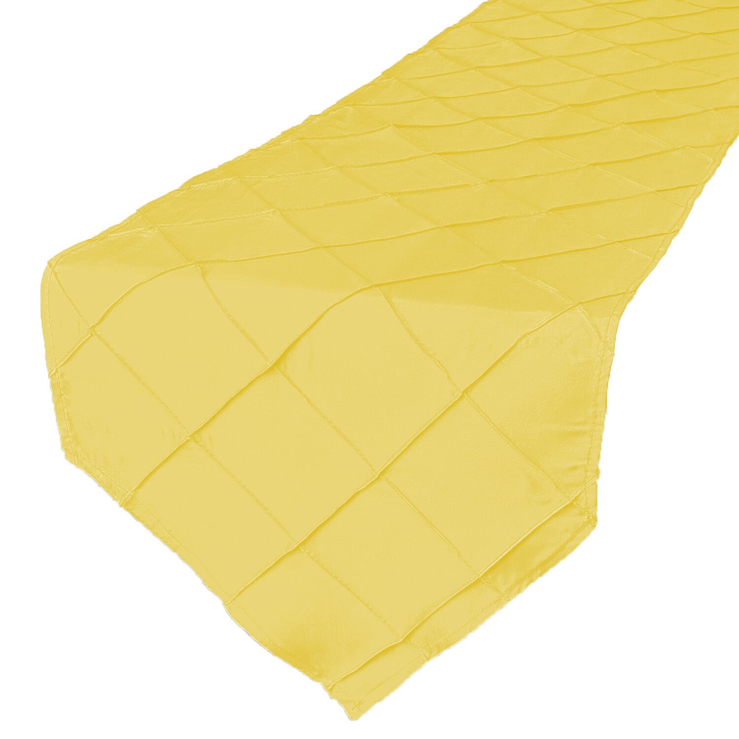 Canary Yellow Pintuck Table Runner
