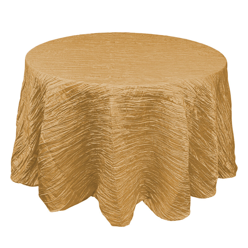 Gold Crinkle Taffeta Linens