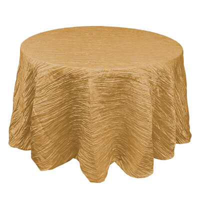 Gold Crinkle Taffeta Linens