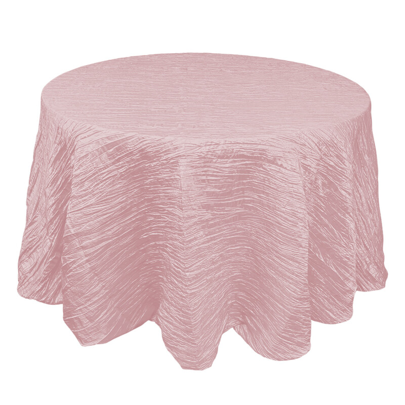 Blush Crinkle Taffeta Linens