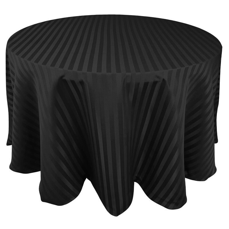 Black Striped Linens