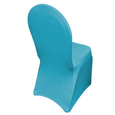 Turquoise Spandex Chair Covers