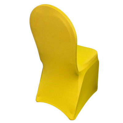 Canary Yellow Spandex Chair Covers