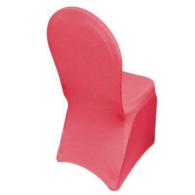 Coral Spandex Chair Covers
