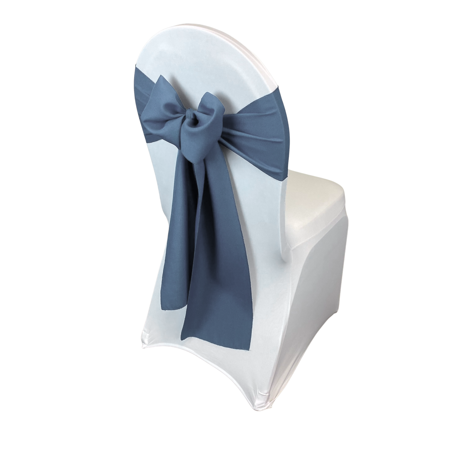 Dusty Blue Polyester Chair Sash/Tie