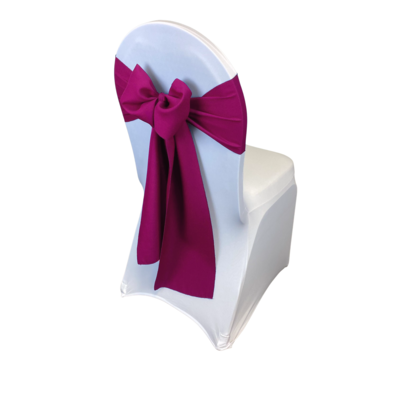 Fuchsia Polyester Chair Sash/Tie