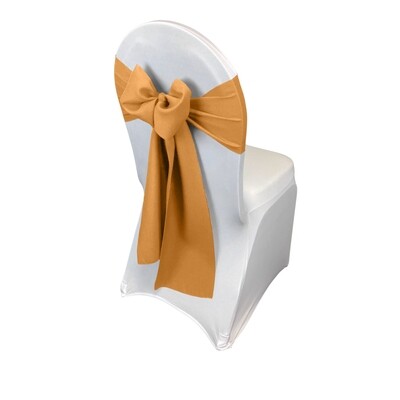 Gold Polyester Chair Sash/Tie