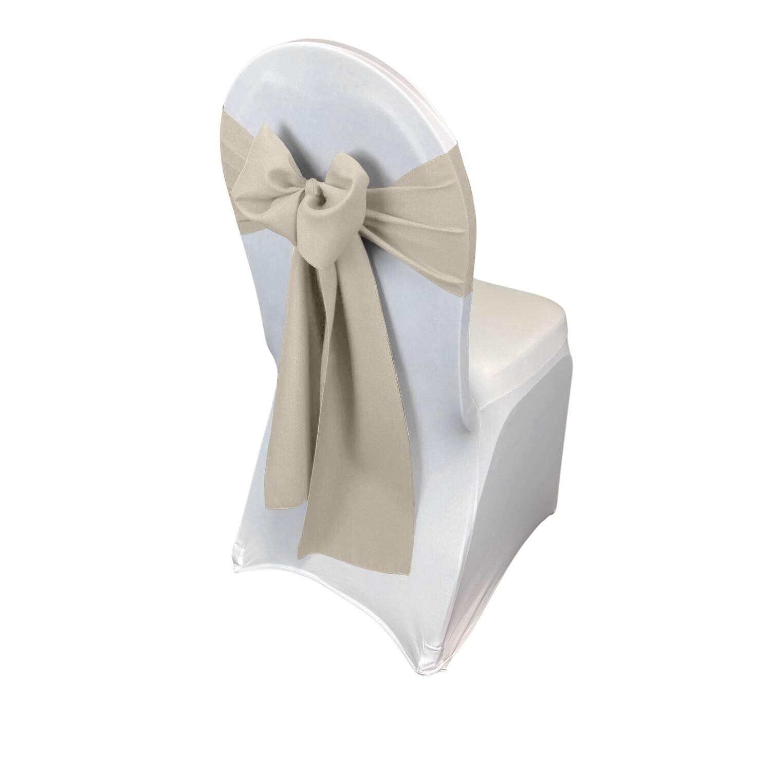 Ivory Polyester Chair Sash/Tie