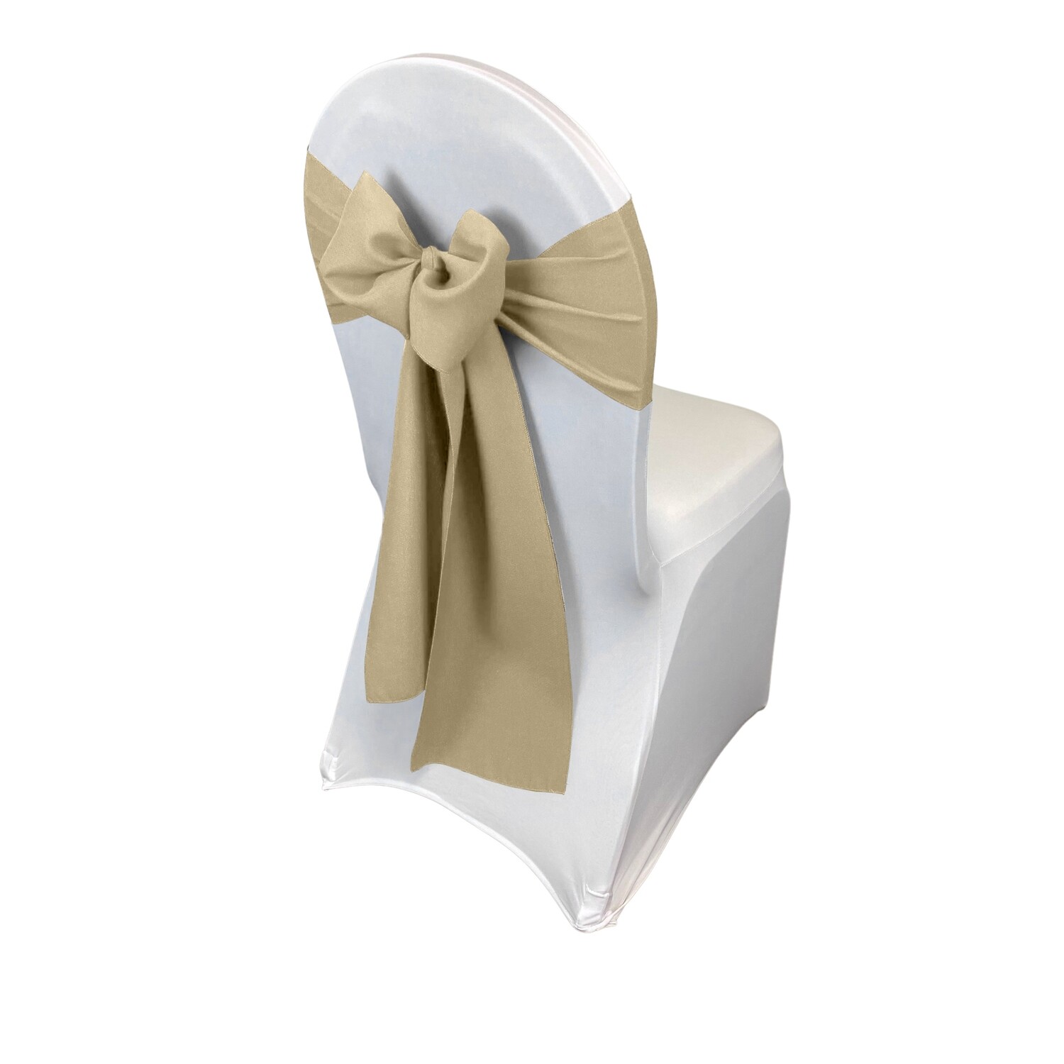Champagne Polyester Chair Sash/Tie