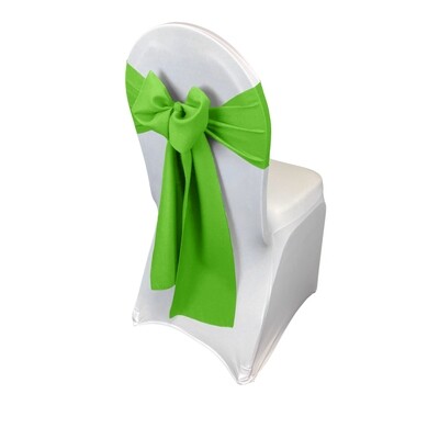 Lime Green Polyester Chair Sash/Tie