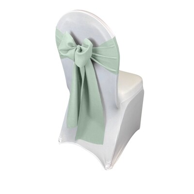 Mint Green Polyester Chair Sash/Tie