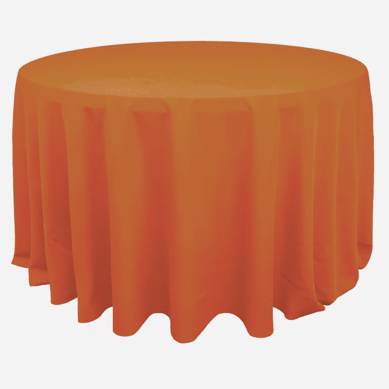 Orange Polyester Linens