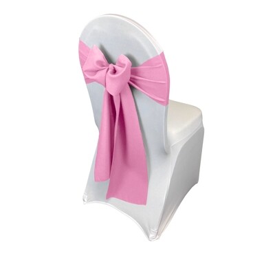 Light Pink Polyester Chair Sash/Tie