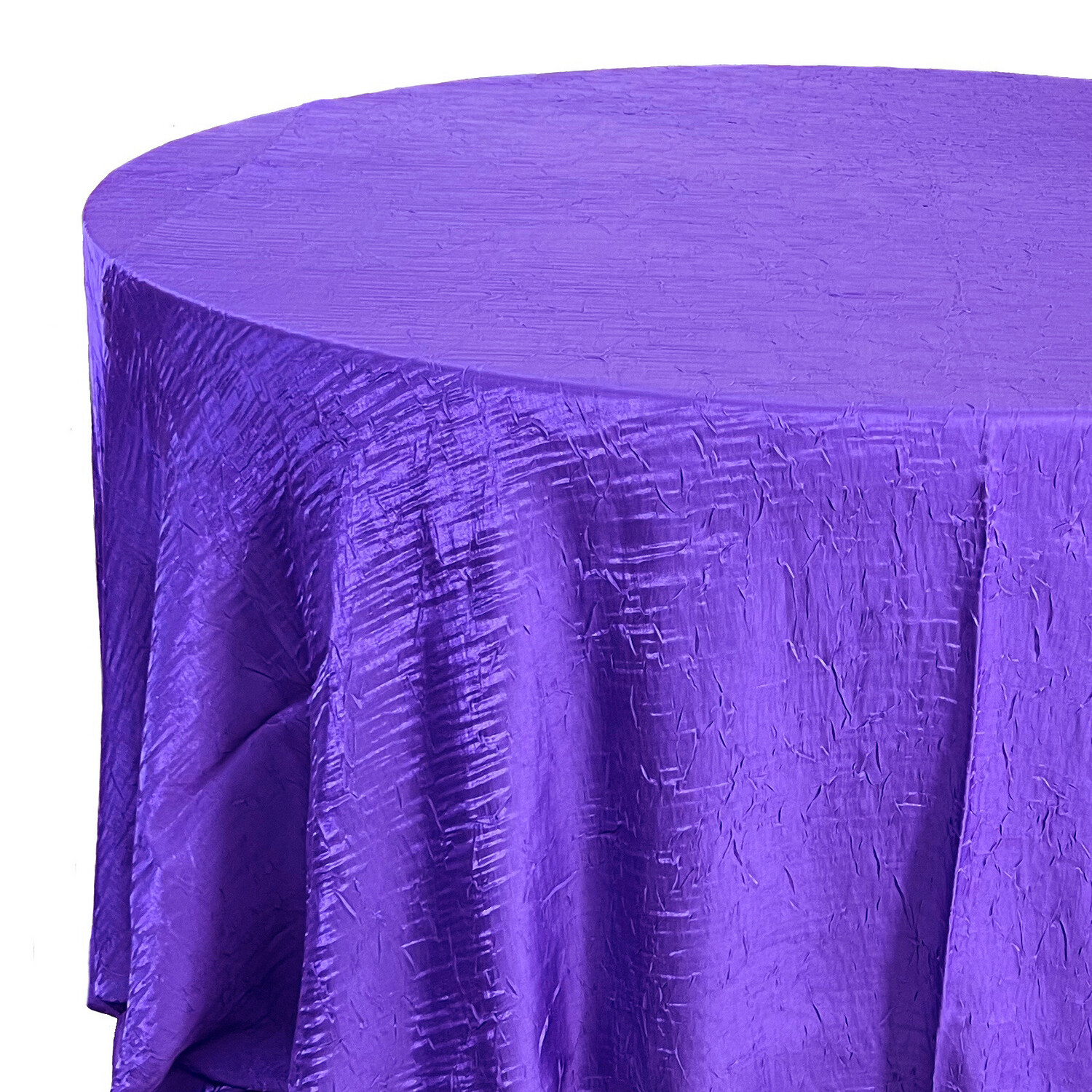 Purple Crushed Iridescent Satin Linens