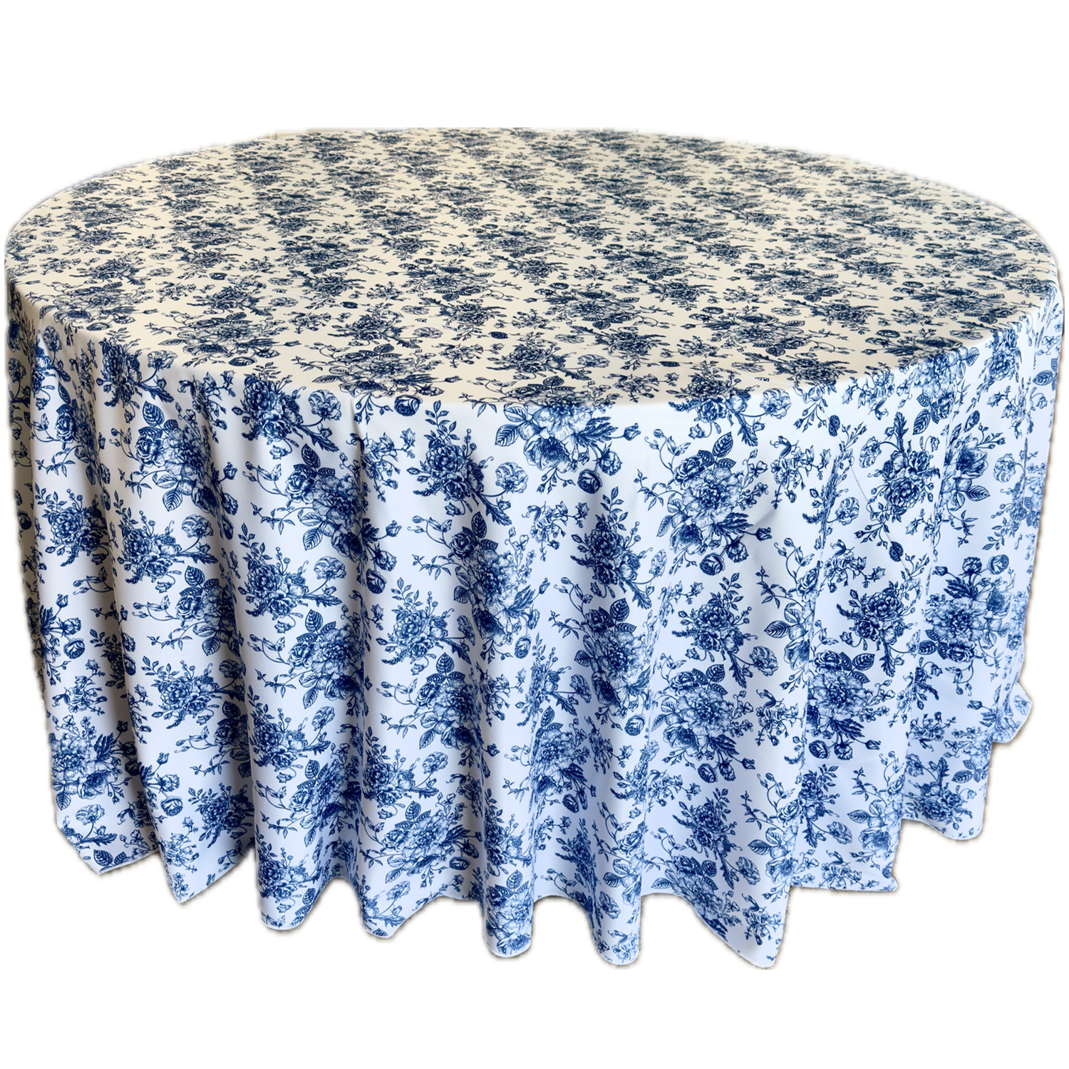 Blue Toile Print Linens