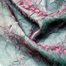 Pink Aqua Crushed Iridescent Satin Linens