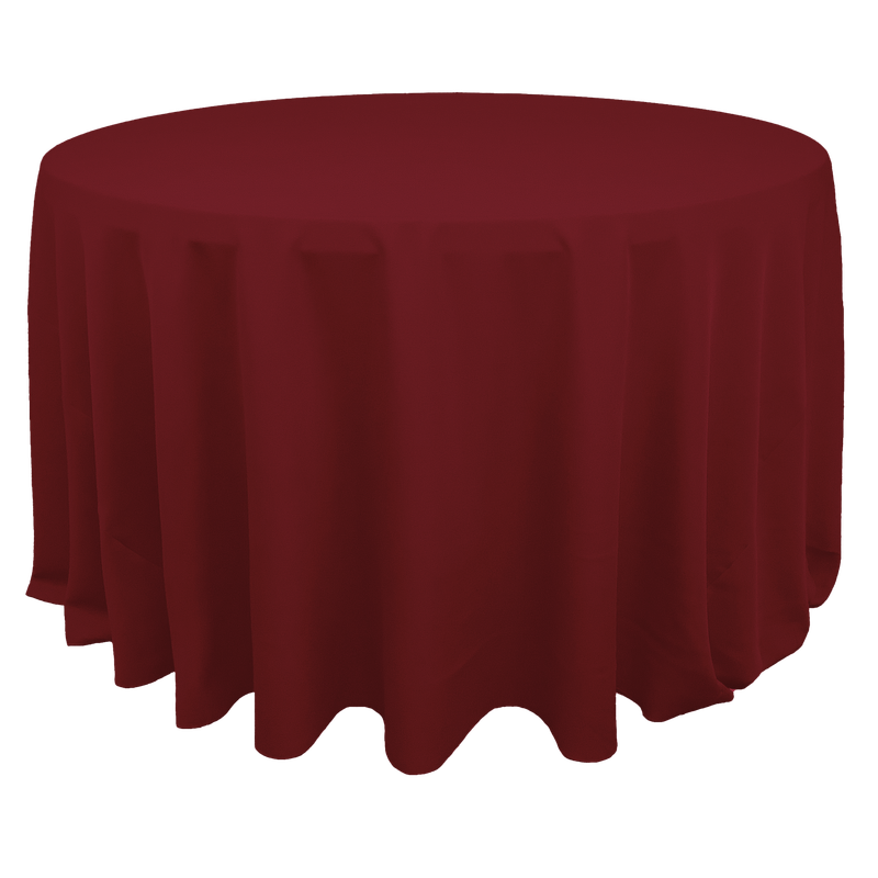 Raspberry Polyester Linens