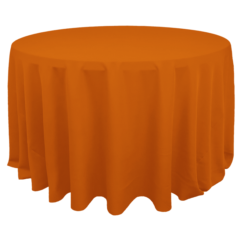 Orange Polyester Linens