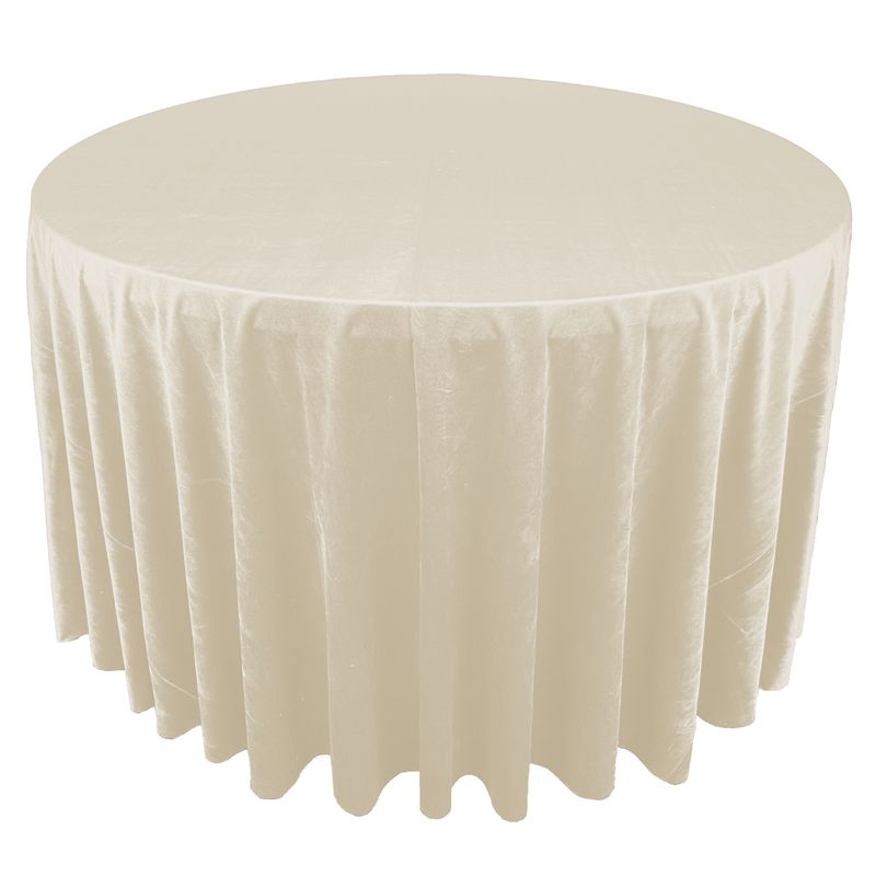 Ivory Premium Velvet Linens